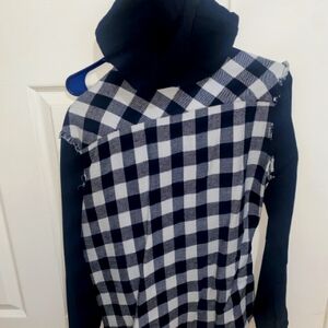 Vintage flannel hoodie (sz-Small)